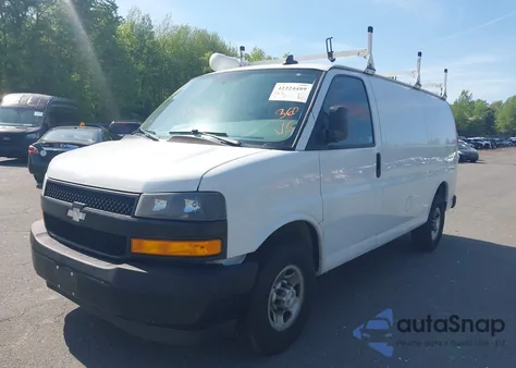 2019 Chevrolet Express 2500 Work Van from USA, damaged, VIN 1GCWGAFP2K1251874